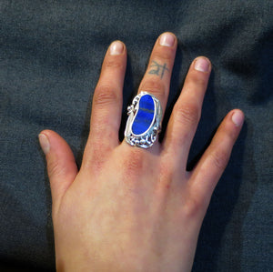 Lapis Lazuli AAA Grade Blue Gemstone Ring