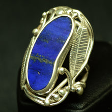 Load image into Gallery viewer, Lapis Lazuli AAA Grade Blue Gemstone Ring