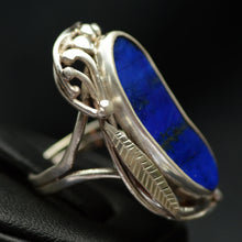 Load image into Gallery viewer, Lapis Lazuli AAA Grade Blue Gemstone Ring