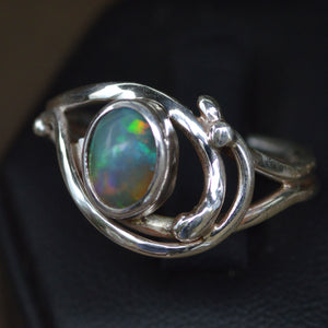 Ethiopian Welo Opal Solid Gemstone Ring