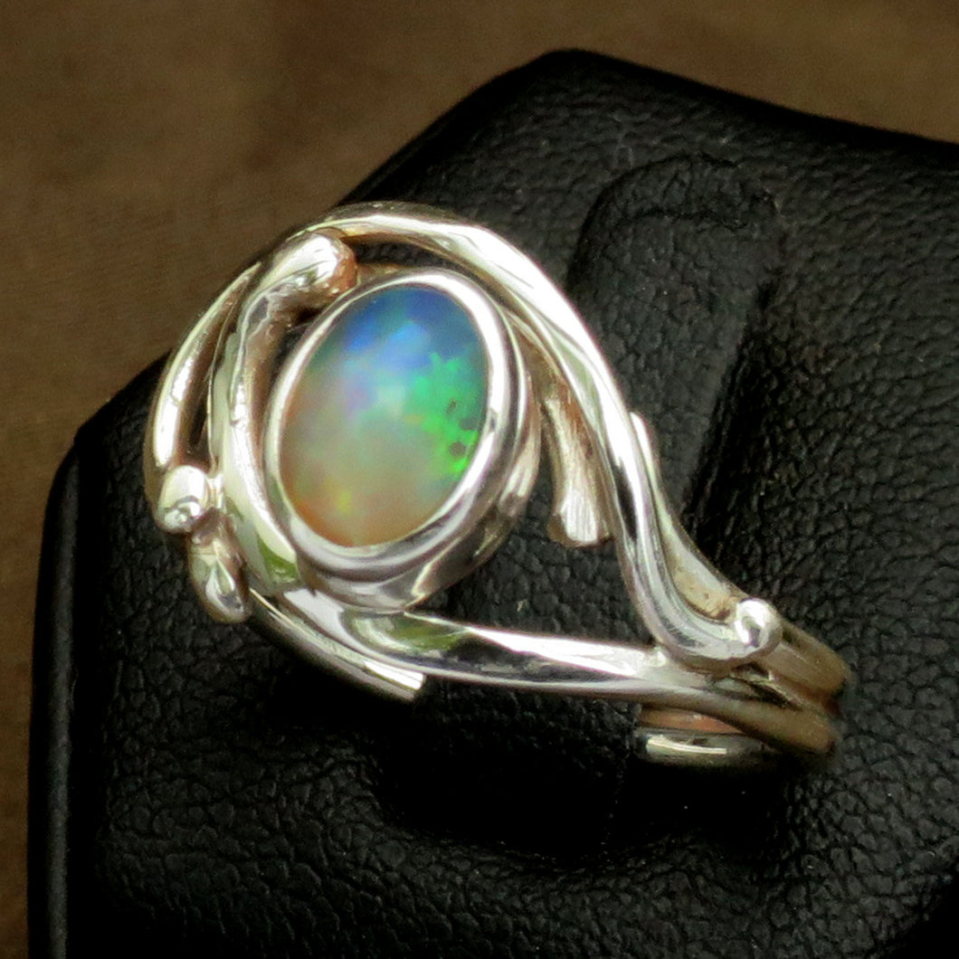 Ethiopian Welo Opal Solid Gemstone Ring