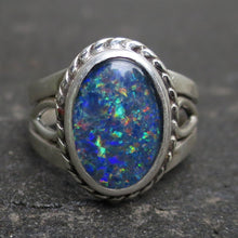 Load image into Gallery viewer, Opal Triplet Gemstone Ring