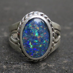 Opal Triplet Gemstone Ring
