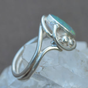 Opal Gemstone Silver Ring
