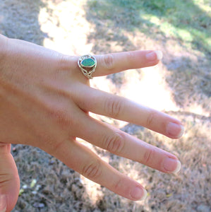 Opal Gemstone Silver Ring
