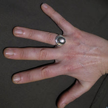 Load image into Gallery viewer, Labradorite Purple Red Gemstone Ring