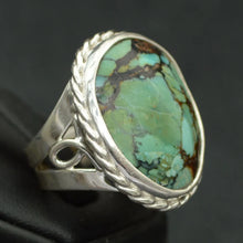 Load image into Gallery viewer, Tibetan Turquoise Natural Gemstone Ring
